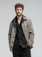 Men's twill patchwork fashion coat